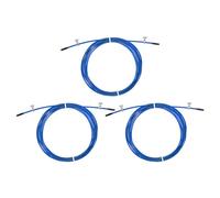 PATIKIL 10Ft Speed Jump Rope Replacement Cable, 3 Pcs 2.5mm Professional Skipping Rope Steel Wire Replace for High Speed Jump Ropes, Blue