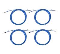 PATIKIL 10Ft Speed Jump Rope Replacement Cable, 4 Pcs 2.5mm Professional Skipping Rope Steel Wire Replace for High Speed Jump Ropes, Blue