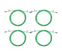 PATIKIL 10Ft Speed Jump Rope Replacement Cable, 4 Pcs 2.5mm Professional Skipping Rope Steel Wire Replace for High Speed Jump Ropes, Green