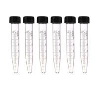 PATIKIL 10ml Centrifuge Tubes, 6 Pcs Glass Graduated Centrifuge Vials with Screw Cap Conical Bottom Test Tube Storage Container for Sample Laboratory Liquid