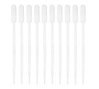 PATIKIL 10ml Pipettes Dropper, 60pcs Plastic Pipettes Disposable Pipette Transfer Pipette Calibrated Plastic Eye Dropper with Scale for Science Laboratory Resin DIY Crafts Art Makeup Oils