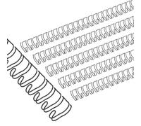PATIKIL 10mm (3/8") Double Loop Wire Binding Combs, 20 Pcs Metal Twin Loop Binding Coils 60 Sheet Capacity 3:1 Pitch 32 Ring Binding Spines, Black