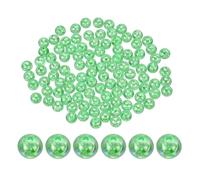 PATIKIL 10mm Acrylic Round Beads, 100 Pcs AB Colors Round Spacer Beads with Holes Loose Bead Bulk for DIY Craft Earring Bracelet Necklace Key Chains Jewelry Making, Clear Dark Green