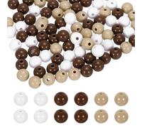 PATIKIL 10mm Acrylic Round Beads, 500Pcs Bubble Loose Smooth Spacer Beads Colorful with Hole Bulk for DIY Craft Jewelry Making Necklace Bracelet Earring, Brown Khaki