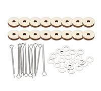 PATIKIL 10mm Doll Joints, 8 Set Removable Cotter Pin Joints Connector and Fiberboard Tray for Bear Limbs Making Head DIY Crafts Accessories