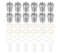 PATIKIL 10mm Emitting Diode Holder, 25 Pcs Plastic Chrome Plated LED Holder Clip Mounting Bracket Socket Cap Nuts for Lamp Bulb Bezel Mount Panel LED Display, Silver