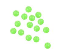 PATIKIL 10mm Glow Fishing Beads, 100Pcs Plastic Round Rubber Luminous Fishing Bait Eggs Rig Bead Tackle Lures Accessories with Storage Box, Green