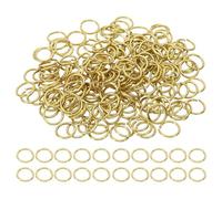 PATIKIL 10mm Open Jump Rings, 200Pcs Solid Copper Round Ring Charm Loops Connectors for Jewelry Making Crystal Garland Necklaces Earrings Keychains Craft DIY, Copper