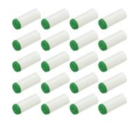 PATIKIL 10mm Pool Cue Tips, 20Pcs Slip-On Billiard Cue Stick Tips Replacement for Pool Cues and Snooker, White Green