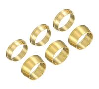 PATIKIL 10mm Tube OD Brass Compression Sleeves Ferrules 3Set Double Ferrule Ring Brass Compression Fitting Assortment Kit