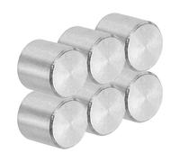 PATIKIL 10mm x 10mm Dowel Pin Stainless Steel, 6 Pcs 304 Stainless Steel Pegs Shelf Pins Rod Support Metal Fasten Elements for Shelves Furniture Fixing Component, Silver