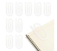 PATIKIL 10Pack Acrylic Paper Clip, 1.97 x 3.94 Inch Loop Shape Huge Blank Sublimation Paper Clip Bookmarks with Card for Office Holders Envelope DIY Crafts Gifts Home, Clear