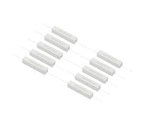 PATIKIL 10Pcs 0.5 Ohm Resistors, 10W Ceramic Cement Resistor Power Cement Resistor Kit Tolerance 5% for Power Adapters Audio Computer TV Circuit Board