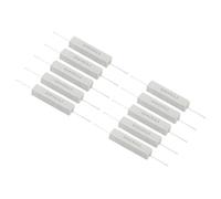 PATIKIL 10Pcs 15 Ohm Resistors, 10W Ceramic Cement Resistor Power Cement Resistor Kit Tolerance 5% for Power Adapters Audio Computer TV Circuit Board
