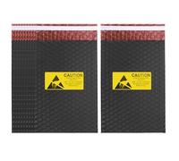 PATIKIL 10pcs Anti Static Bubble Bags (210mmx150mm) - PE Static Shielding Antistatic Bag with Adhesive Tap, Fits Motherboard SSD HDD Video Card Electronic Component, Black