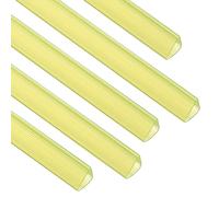 PATIKIL 10Pcs Binding Bars, 13x15mm Binding Bars Slide Grip 120 Sheets Capacity A4 Size Report Binder Presentation Binder for Study Office Report Cover Resume, Transparent Yellow