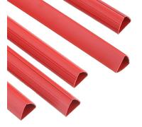 PATIKIL 10Pcs Binding Bars, 25mm Binding Bars Slide Grip 220 Sheets Capacity A4 Size Report Binder Triangle Presentation Binder for Report Cover Resume, Red
