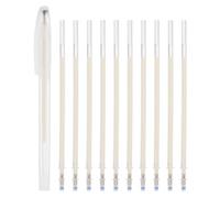 PATIKIL 10Pcs Erasable Gel Pens Refills, 1mm Heat Erasable Pens for Fabric Disappearing Ink Fabric Marking Pen for Sewing Quilting Planner Writing, Beige Ink