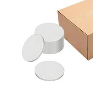 PATIKIL 10Pcs Metal Stamping Blanks, 40mm Round Stamping Name Tags 304 Stainless Steel Blanks Metal Plate Disc for Laser Engraving Stamping Dog Tags Keychain Making, 40x2.7mm