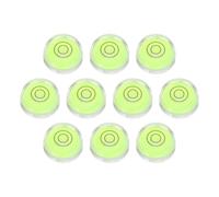 PATIKIL 10pcs Round Bubble Level 33x12mm Mini Circular Bullseye Spirit Levels Measuring Layout Tools for Leveling Camera Tripod Telescope Workshop Turntable Pictures Frame, Green