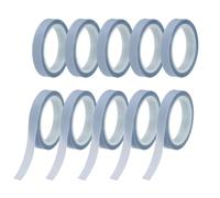 PATIKIL 10Rolls Highlighter Tapes, 5M x 6mm Transparent Marking Sticker Removable Clear Color Tapes Office Class Supplies for Teacher Book Reading Home Morandi Purple