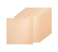 PATIKIL 10Sheets Champagne Glitter Cardstock, 12x12In Glitter Paper Card Stock Shiny Scrapbook 250gsm Sparkly Paper Large Shimmer for Crafts Scrapbook DIY Art Wedding Party