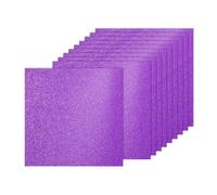 PATIKIL 10Sheets Purple Glitter Cardstock, 12x12In Glitter Paper Card Stock Shiny Scrapbook 250gsm Sparkly Paper Large Shimmer for Crafts Scrapbook DIY Art Wedding Party