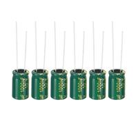 PATIKIL 10V 1000uF Electrolytic Capacitors, 6Pcs 8x12mm Aluminum High Frequency Electrolytic Capacitors for TV, LCD Monitor, Refrigerator, Circuit Boards, Green
