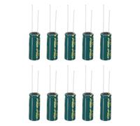 PATIKIL 10V 4700uF Electrolytic Capacitors, 10Pcs 10x25mm Aluminum High Frequency Electrolytic Capacitors for TV, LCD Monitor, Refrigerator, Circuit Boards, Green