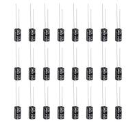 PATIKIL 10V 470uF Electrolytic Capacitors, 100Pcs 6x11mm Aluminum High Frequency Electrolytic Capacitors for TV, LCD Monitor, Refrigerator, Circuit Boards, Black
