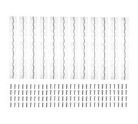 PATIKIL 10x1.2 Inch Piano Hinge,12 Pcs 304 Stainless Steel Continuous Hinge with Holes for Piano Gate Door Wooden Storage Box Cabinet Boat,Silver