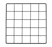 PATIKIL 10x10 Inch Wall Grid Panel, Metal Wire Photo Wall Decorative Grid for Photo Display Hanging Picture Memo Home Decorations, Black