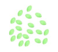 PATIKIL 10x6mm Luminous Fishing Beads, 200 Pieces Plastic Glow Fishing Bait Eggs Rig Bead Tackle Tool Oval, Green