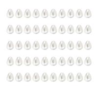PATIKIL 10x8mm Pearl Charm, 400Pcs Pearl Beads Teardrop Faux Pearl Pendant Charm Bulk Imitation for Jewelry Making Bracelets Earrings Necklace Wedding Decorations Dress, White