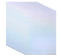 PATIKIL 11.7x8.3 Holographic Sticker Paper, 10Sheets A4 Polypropylene Self-Adhesive Transparent Waterproof Laminate Overlay Film for Photo Cards Scrapbook Decorations, Little Circle