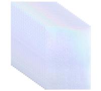 PATIKIL 11.7x8.3 Holographic Sticker Paper, 20Sheets A4 Polypropylene Self-Adhesive Transparent Waterproof Laminate Overlay Film for Photo Cards Scrapbook Decorations, Star