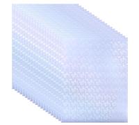 PATIKIL 11.7x8.3 Holographic Sticker Paper, 20Sheets A4 Polypropylene Self-Adhesive Transparent Waterproof Laminate Overlay Film for Photo Cards Scrapbook Decorations, Flower