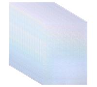 PATIKIL 11.7x8.3 Holographic Sticker Paper, 20Sheets A4 Polypropylene Self-Adhesive Transparent Waterproof Laminate Overlay Film for Photo Cards Scrapbook Decorations, Little Circle