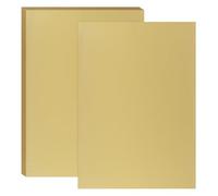PATIKIL 11.7x8.3 Hot Stamping Foil Paper Sheet, 20 Sheets A4 Heat Transfer Hot Stamping Paper Foil for Leather DIY Logo Decor Craft Gift Package Scrapbook Card, Matt Gold