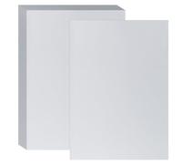 PATIKIL 11.7x8.3 Hot Stamping Foil Paper Sheet, 40 Sheets A4 Heat Transfer Hot Stamping Paper Foil for Leather DIY Logo Decor Craft Gift Package Scrapbook Card, Matt Silver