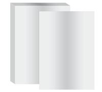 PATIKIL 11.7x8.3 Hot Stamping Foil Paper Sheet, 40 Sheets A4 Heat Transfer Hot Stamping Paper Foil for Leather DIY Logo Decor Craft Gift Package Scrapbook Card, Silver