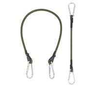 PATIKIL 11.8 Inch Bungee Cords with Hooks, 2 Pack Heavy Elastic Straps Bungee Rope with Dual Aluminum Alloy Hooks for Camping Luggage Rack Bike Cargo Tent, Green