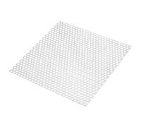 PATIKIL 11.8" L x 11.8" W Perforated Metal Sheets, 16Ga 0.31" Hole 304 Stainless Steel Mesh Stagger Expanded Perforated Metal Plate for Ventilation Filtration