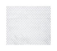 PATIKIL 11.8" x 11.8" 304 Stainless Steel Perforated Sheet, 0.3" Round Hole 20GA Expanded Metal Mesh Plate Screen Decorative Meshes for Ventilation Grill