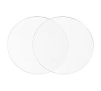 PATIKIL 11" Acrylic Circles, 2Pcs 0.06" Thickness Round Acrylic Sheets Acrylic Circle Blanks Cake Disc Panel for Sign DIY Craft Project, Paintings, Picture Frame, Table Top, Clear