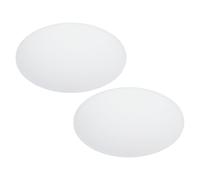 PATIKIL 11" Diameter Lampshade Diffuser, 2 Pcs 1.7mm Thick Round Diffuser Sheet for Drum Lampshades, Pendants Light, DIY Light Shield, Translucent White