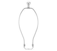 PATIKIL 11 Inch Lamp Harp Kit with Finial, 1 Set Detachable Shade Bracket Holder, DIY Lighting Accessories for Table Floor Lamps, Chrome
