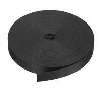 PATIKIL 11 Meters Webbing, 16mm Polypropylene Webbing Strap Heavy Webbing Roll Chair Straps for Indoor Outdoor Climbing DIY Crafting, Black