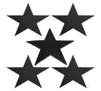 PATIKIL 11" Star Cutouts, 12 Pack Star Cutout Double Printed Paper Stars for Classroom Decoration DIY Craft Project Bulletin Board Wall Poster, Black
