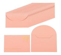 PATIKIL 11 x 7.5cm Gift Cards Envelopes, 24pcs Mini Envelopes Small Sleeve Holders 250g Glitter Paper Pearlescent Credit Card Size Bulk for Business Cards VIP Invitations Greeting,Pink